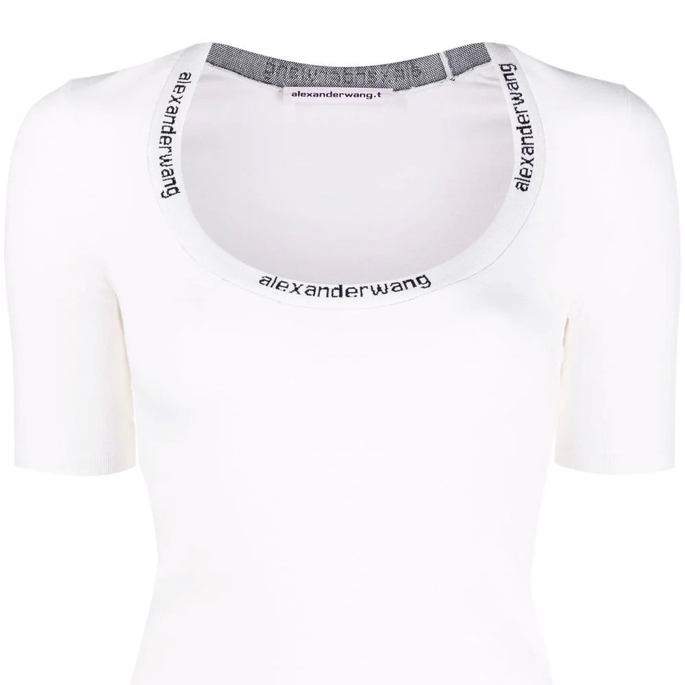 Alexander Wang White Logo top